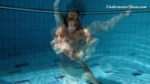 Cute Smoking Hot Babe Edwiga Underwater